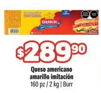 Smart & Final Burr Queso americano amarillo imitación oferta