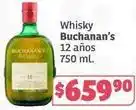 Soriana Híper Buchanan's - whisky 12 años 750 ml oferta