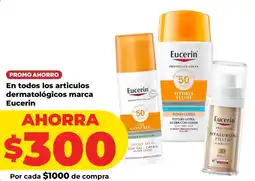 HEB Eucerin protectores solares y serum anti-edad oferta