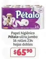 Soriana Híper Pétalo - papel higiénico ultra jumbo 16 rollos 234 hojas dobles oferta
