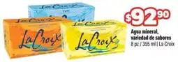 Smart & Final LaCroix Agua mineral, variedad de sabores oferta