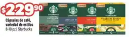 Smart & Final starbucks cápsulas de café, variedad de estilos oferta