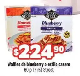 Smart & Final First Street Waffles de blueberry o estilo casero oferta