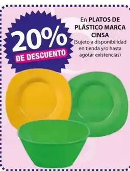 Super kompras Cinsa platos de plastico oferta
