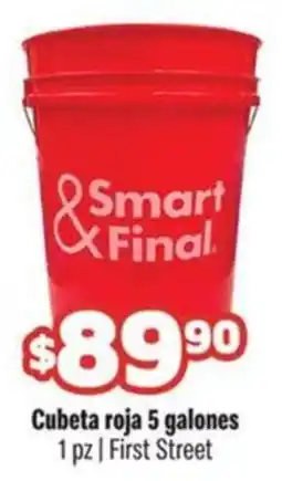 Smart & Final Smart & Final Cubeta roja oferta
