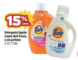 Smart & Final Tide Detergente liquido aroma abril fresco, o sin perfume oferta