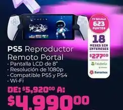 Soriana Mercado Sony - ps5 reproductor remoto portal oferta