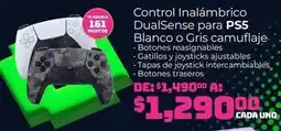 Soriana Mercado Playstation - control inalámbrico dualsense para ps5 blanco o gris camuflaje oferta