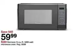 Target Kenmore 11-cu.-ft. 1000-watt microwave oven oferta