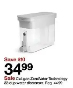 Target Culligan ZeroWater Technology 32-cup water dispenser oferta
