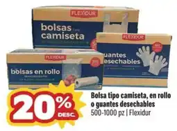 Smart & Final Flexidur bolsas tipo camiseta o guantes desechables oferta