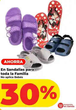 HEB Sandalias para toda la Familia oferta