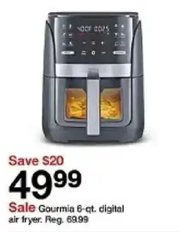 Target Gourmia 6-qt. digital air fryer oferta
