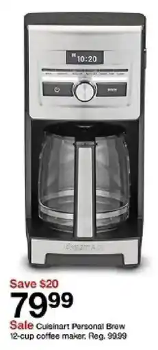 Target Cuisinart Personal Brew 12-cup coffee maker oferta