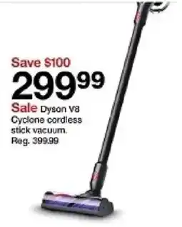 Target Dyson V8 Cyclone cordless stick vacuum oferta