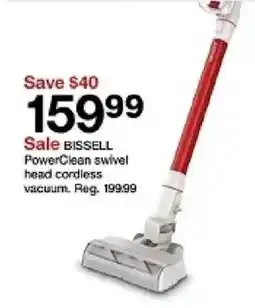 Target Bissell PowerClean swivel head cordless vacuum oferta