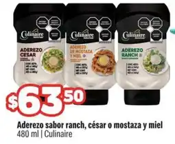 Smart & Final Culinaire Aderezo sabor ranch, césar o mostaza y miel oferta