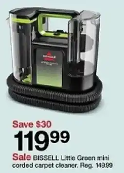 Target BISSELL Little Green mini corded carpet cleaner oferta