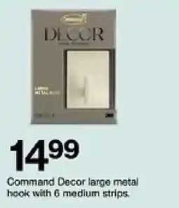 Target Command Decor large metal hook oferta