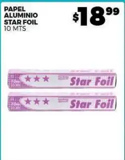 Merco Papel aluminio star foil 10 mts oferta