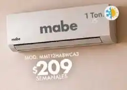 RAC mabe aire acondicionado oferta