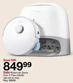 Target Roborock Qrevo Curv 2 Flow robotic vacuum & mop. oferta