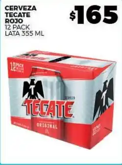 Merco Tecate - cerveza rojo lata oferta