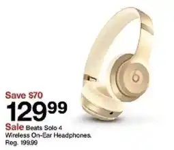 Target Beats Solo 4 Wireless On-Ear Headphones oferta