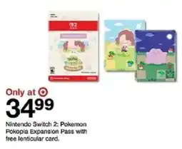 Target Nintendo Switch 2: Pokemon Pokopia Expansion Pass oferta
