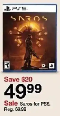 Target Saros for PS5 oferta