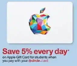 Target Apple Gift Card for students oferta