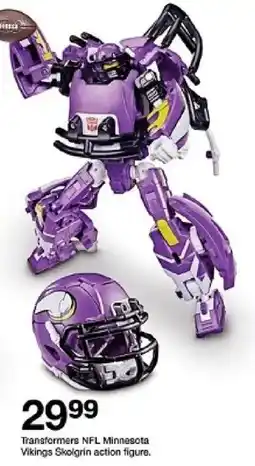Target Transformers NFL Minnesota Vikings Skolgrin action figure oferta