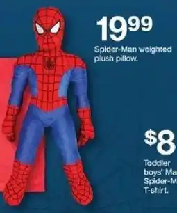 Target Spider-Man weighted plush pillow oferta
