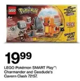 Target lego pokemon smart play charmander and geodude's cavern clash 72157 oferta