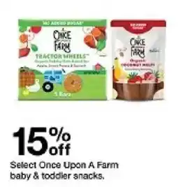 Target Once Upon A Farm baby & toddler snacks oferta