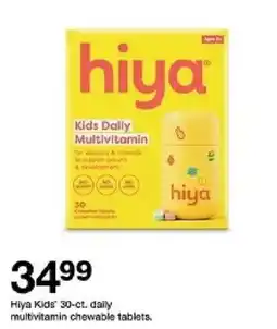 Target hiya kids daily multivitamin oferta