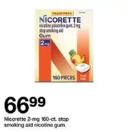 Target Nicorette 2-mg 160-ct. stop smoking aid nicotine gum oferta