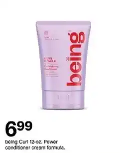 Target being Curl Power conditioner cream formula oferta