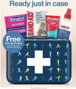 Target Free first-aid kit bag oferta