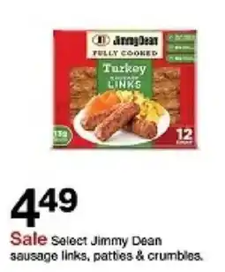 Target Jimmy Dean Turkey Sausage Links oferta