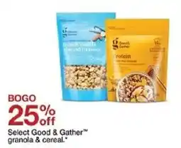 Target Good & Gather granola & cereal oferta