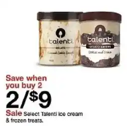 Target Talenti ice cream & frozen treats oferta