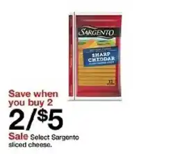 Target Sargento sharp cheddar oferta