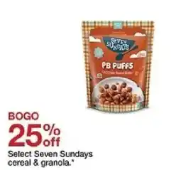 Target Seven Sundays PB Puffs oferta