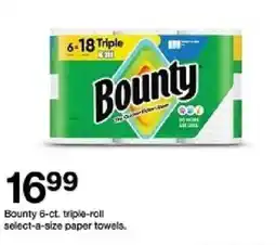 Target Bounty select-a-size paper towels oferta