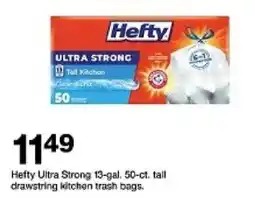 Target Hefty Ultra Strong tail kitchen trash bags oferta