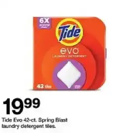 Target Tide Evo laundry detergent tiles oferta