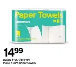Target up&up paper towels oferta