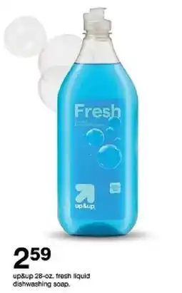 Target up&up fresh liquid dishwashing soap oferta