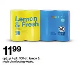 Target up&up lemon & fresh disinfecting wipes oferta